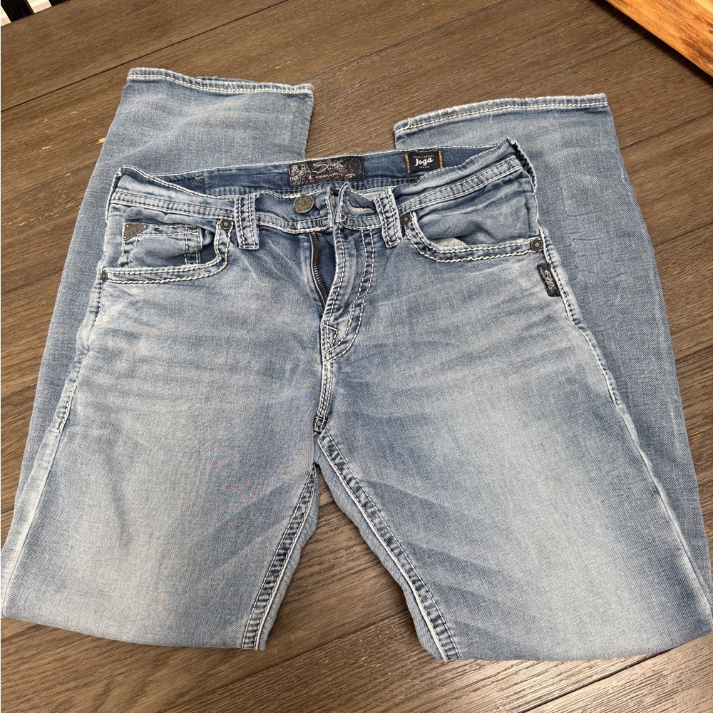Silver jeans